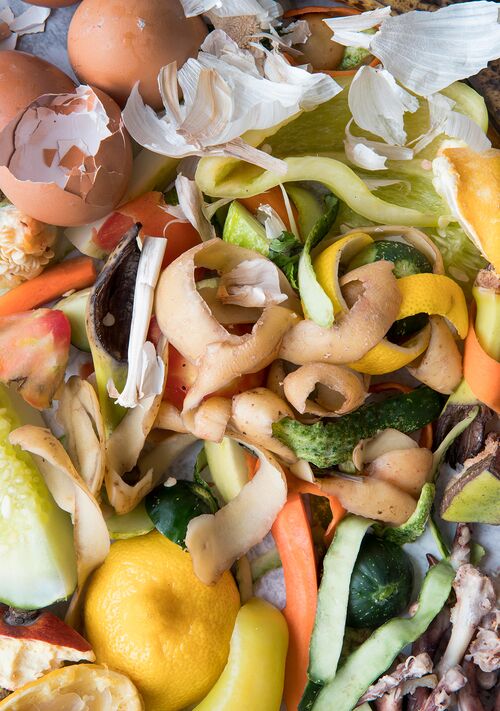 zmieszane śmieci biodegradowalne